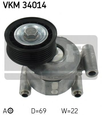 VKM 34014 SKF Натяжний ролик1
